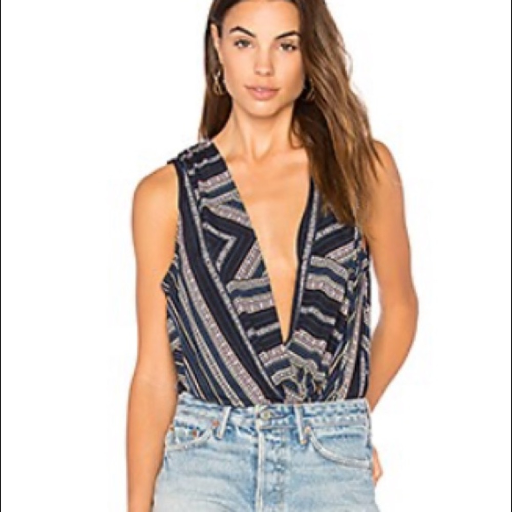 BCBGeneration faux wrap body suit